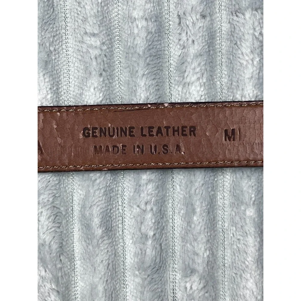 Guess Jeans Geniune Leather Youth Size M Belt Made In‎ USA Vintage Thin 1